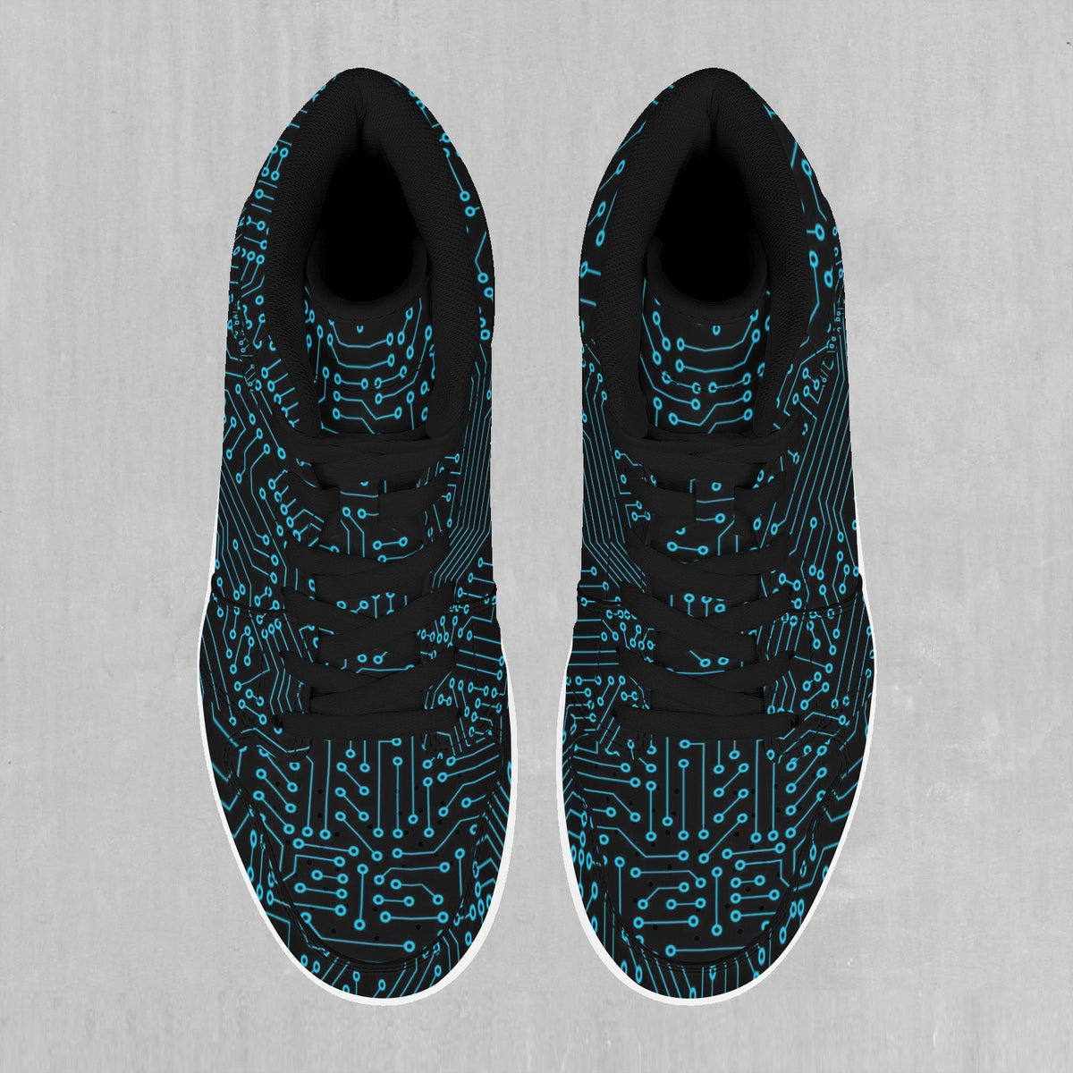 Blue Cybernetic High Top Sneakers