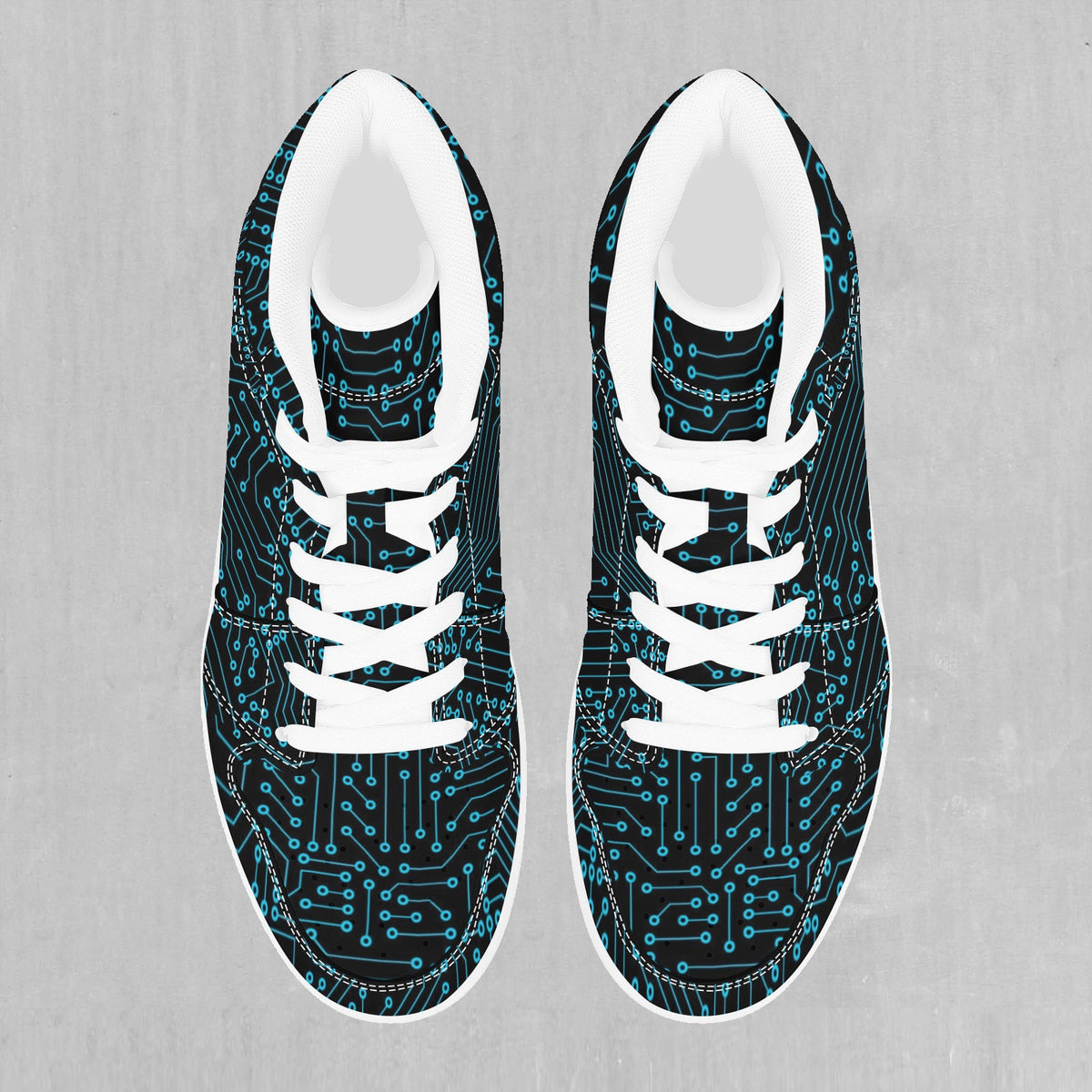 Blue Cybernetic High Top Sneakers