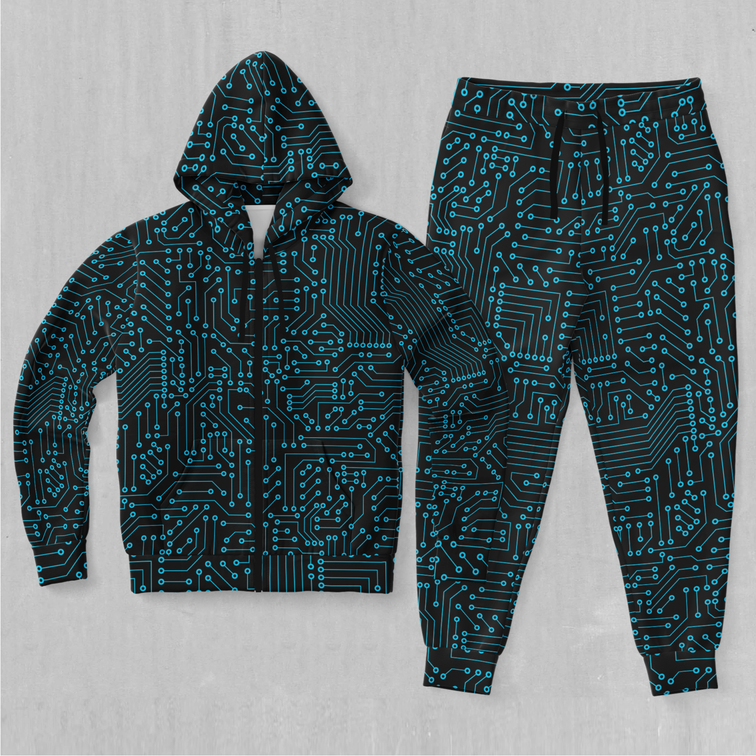 Blue Cybernetic Tracksuit