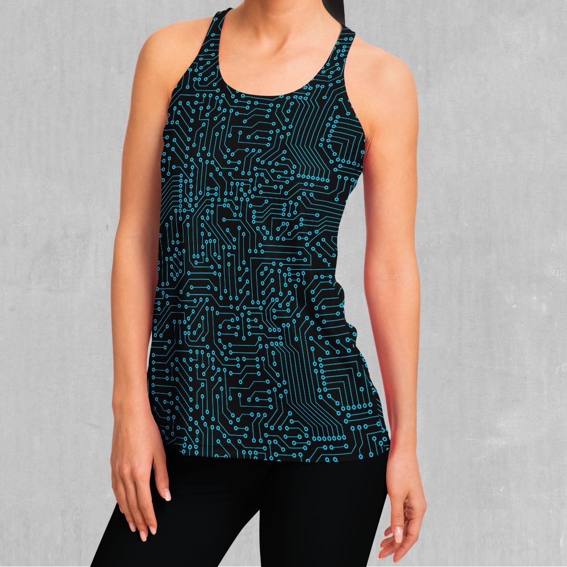 Blue Cybernetic Women's Tank Top