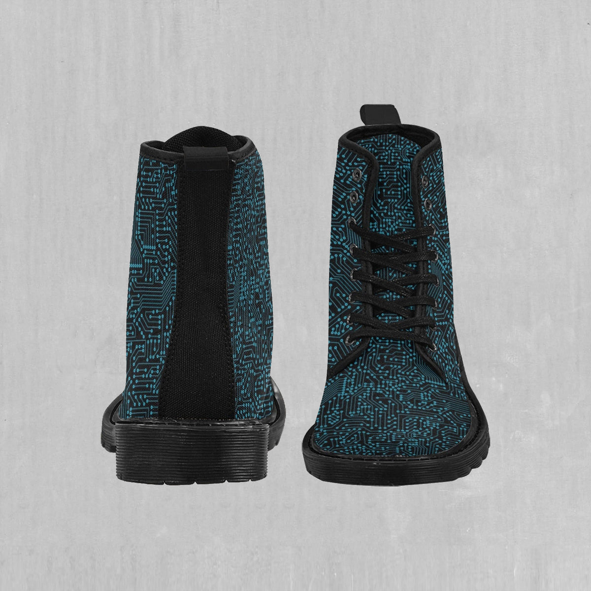 Blue Cybernetic Women's Boots