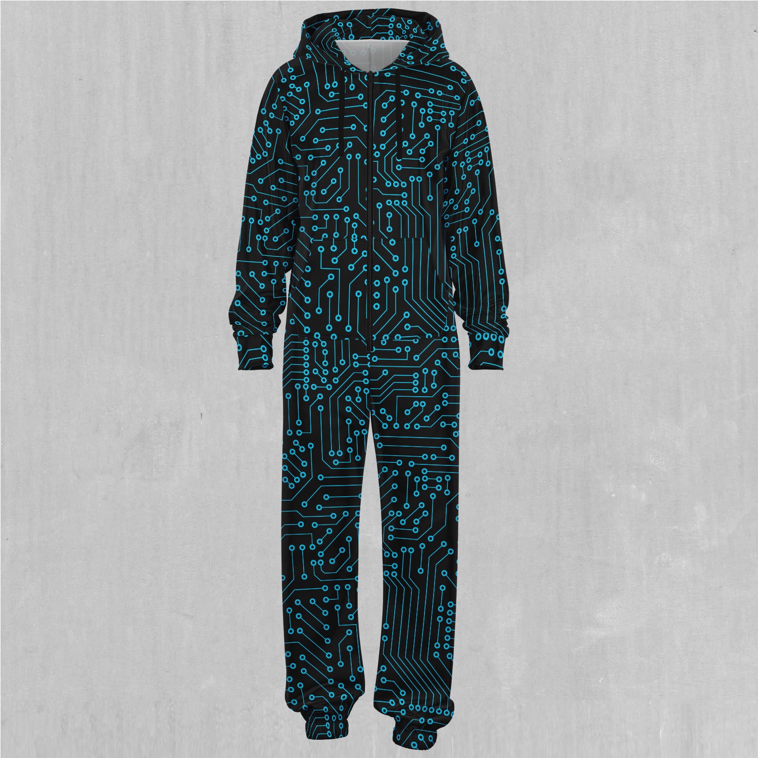 Blue Cybernetic Jumpsuit