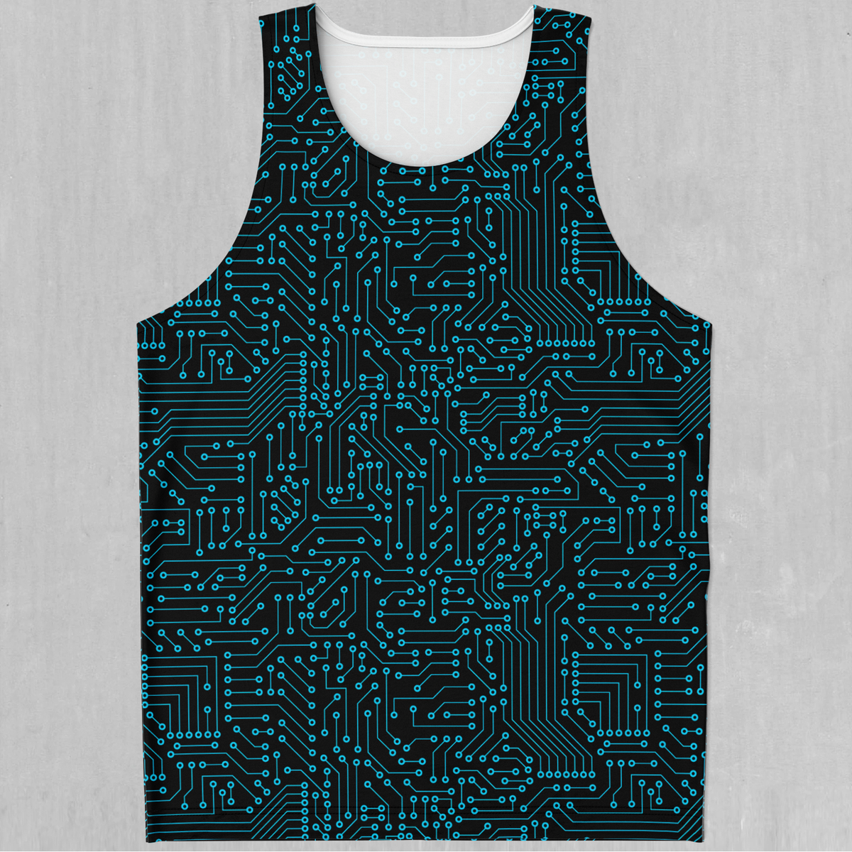 Blue Cybernetic Men's Tank Top
