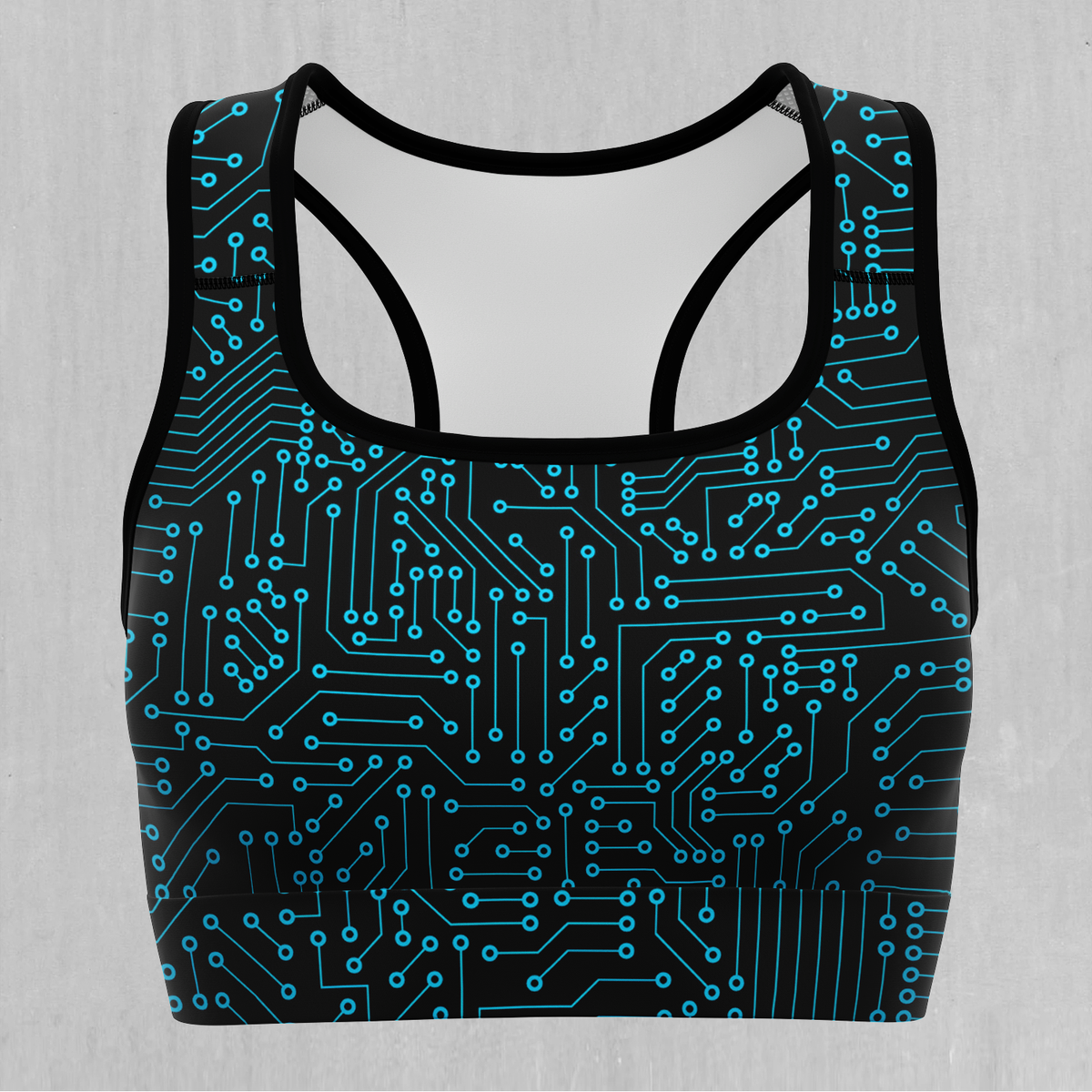 Blue Cybernetic Sports Bra