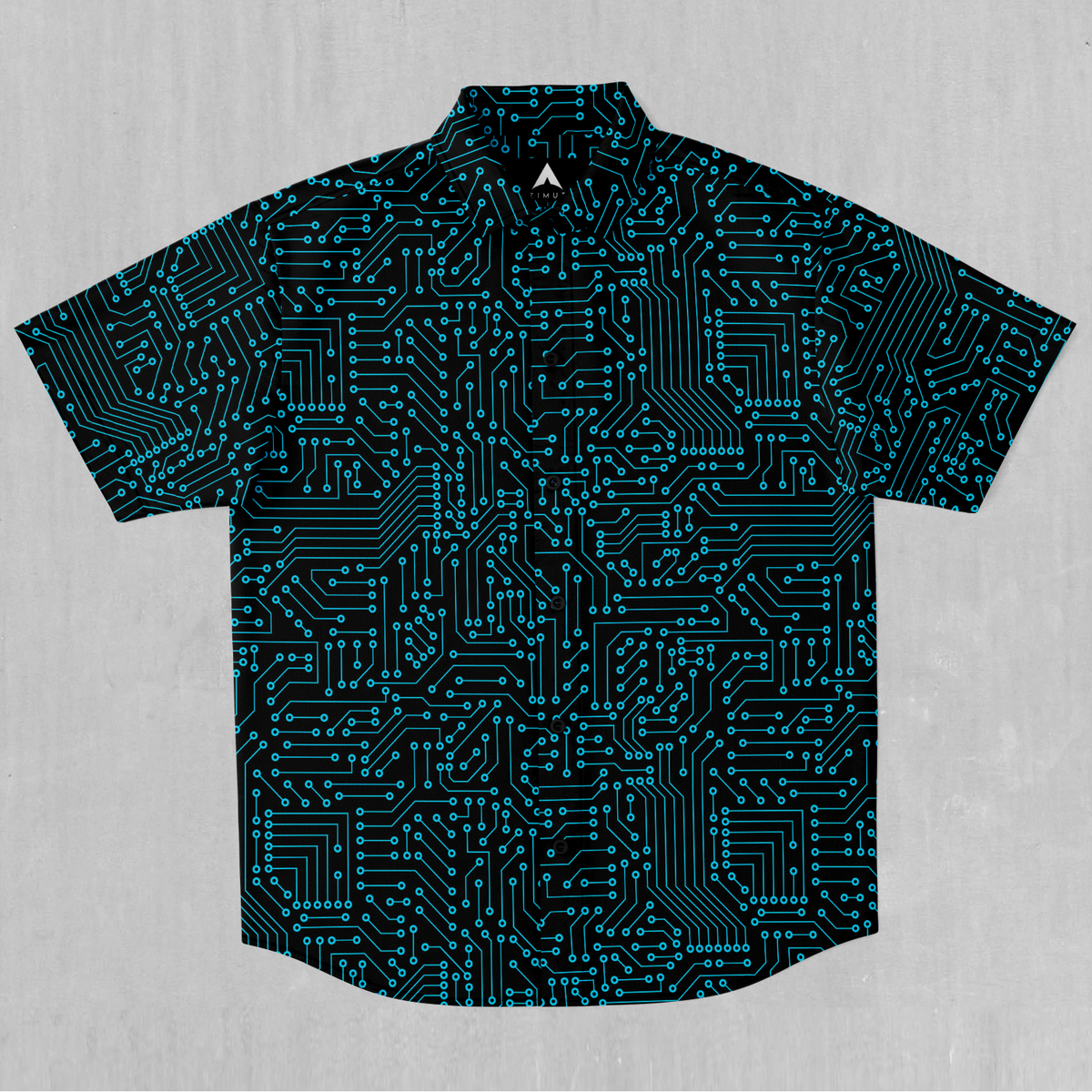 Blue Cybernetic Button Down Shirt