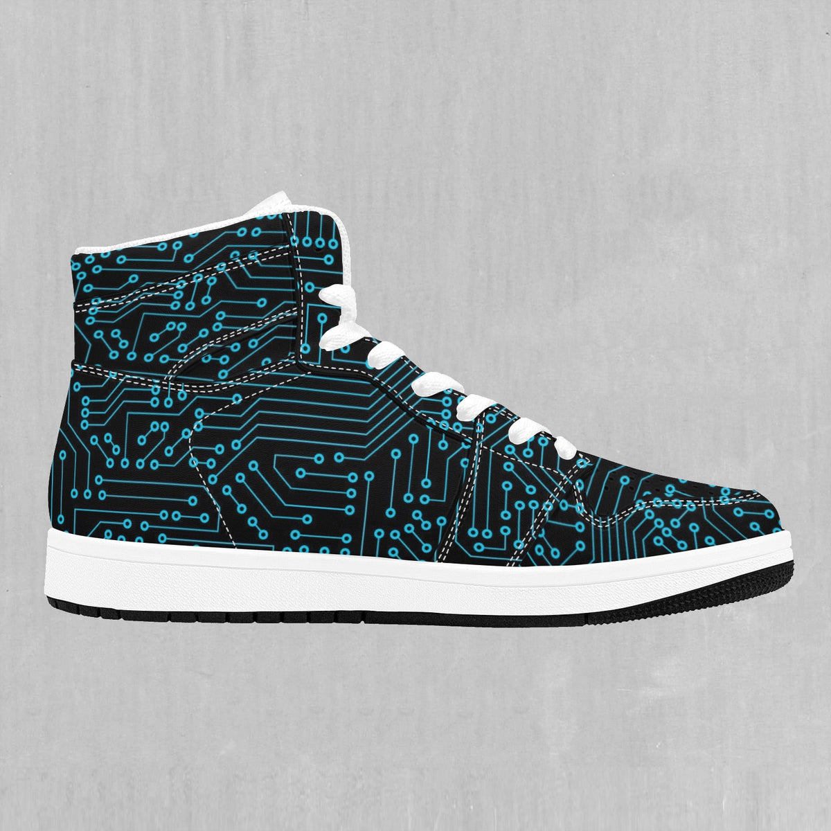 Blue Cybernetic High Top Sneakers