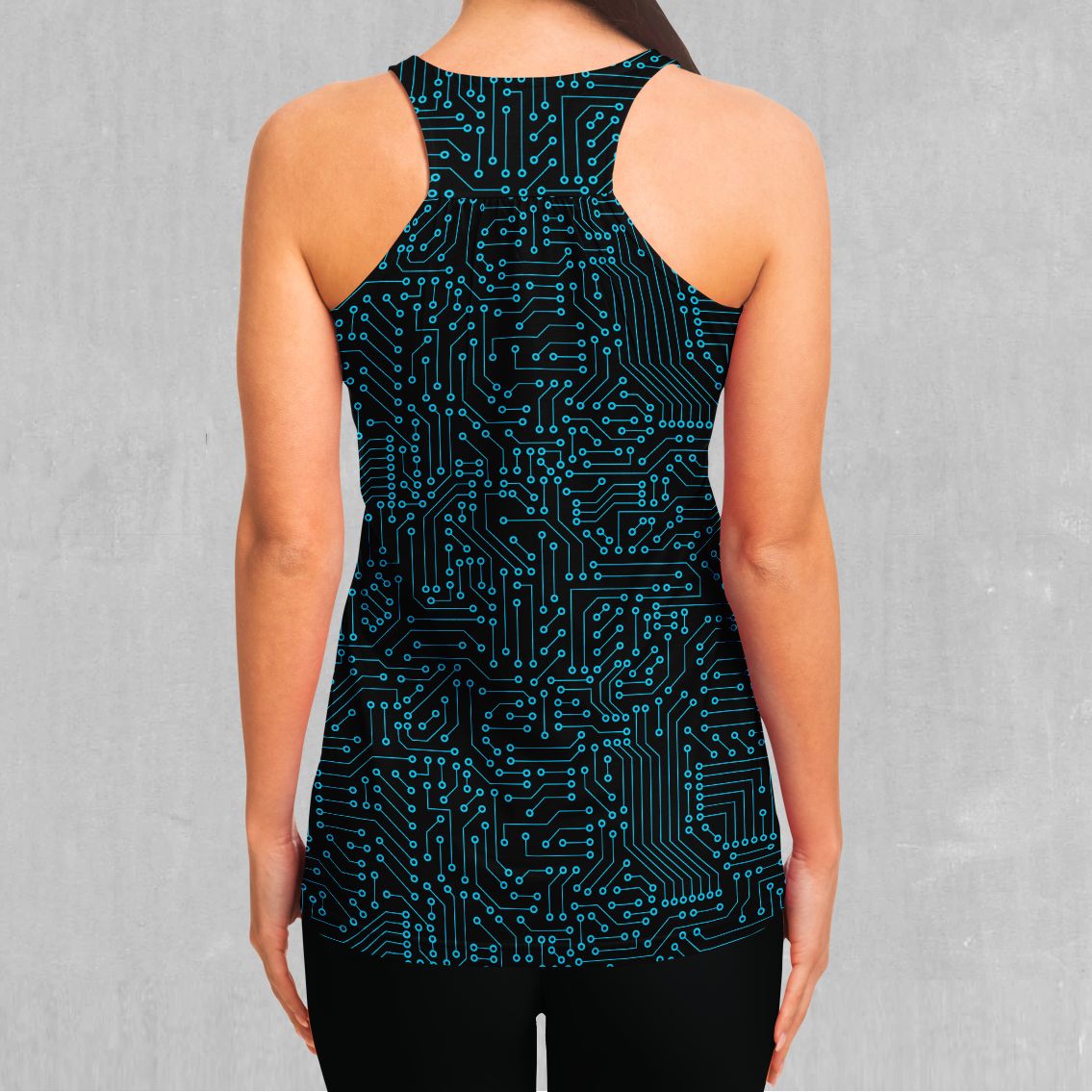 Blue Cybernetic Women's Tank Top
