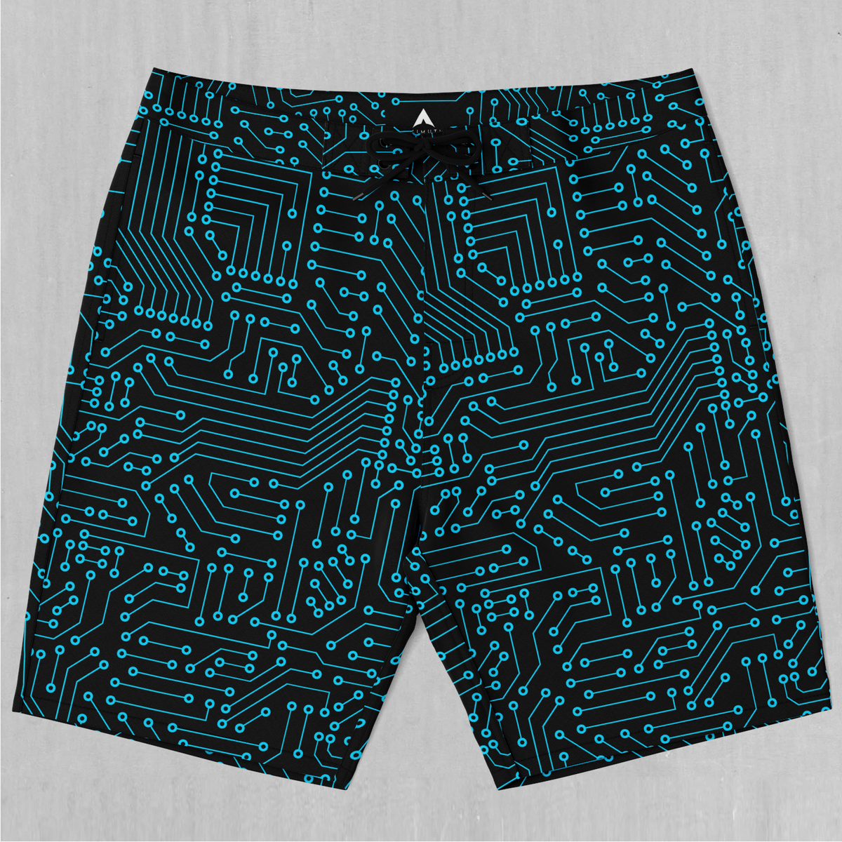Blue Cybernetic Board Shorts