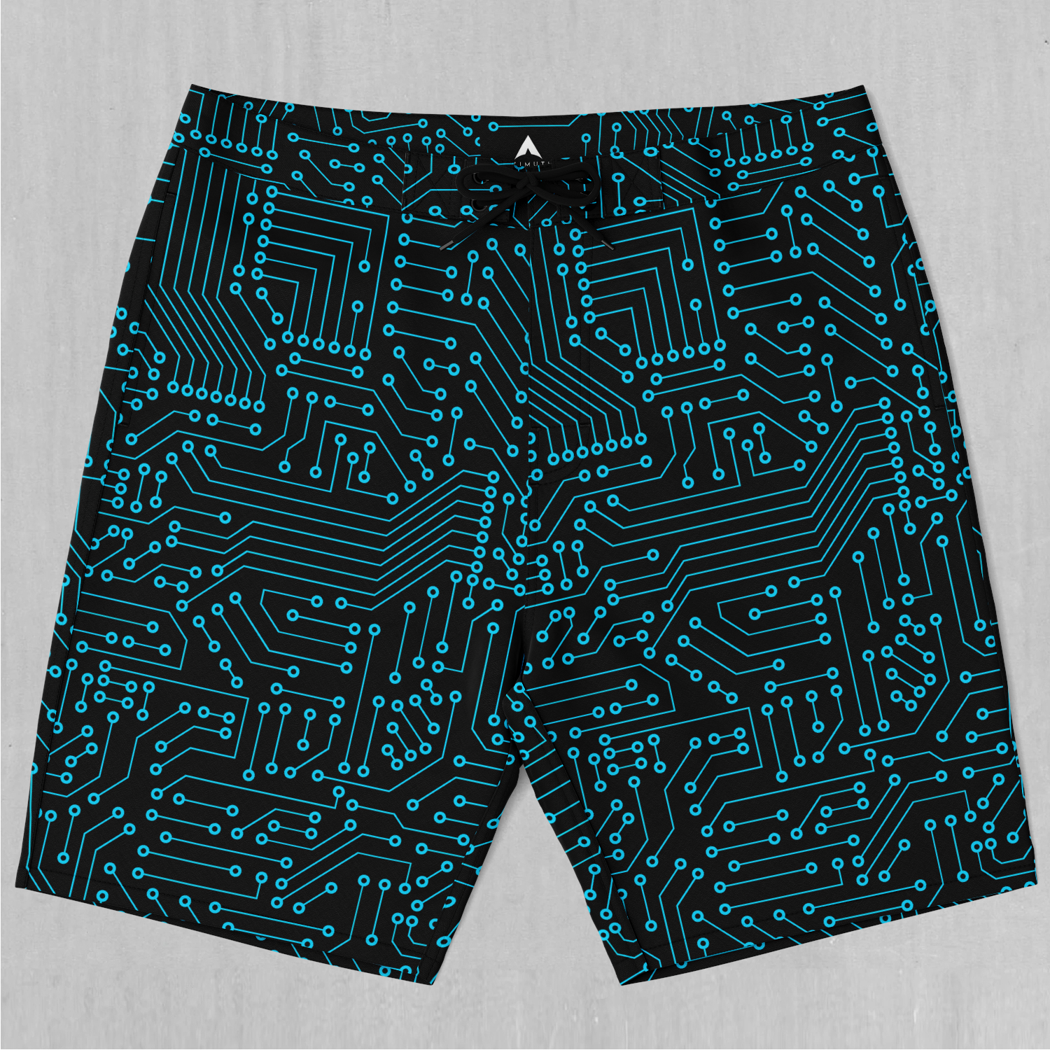 Blue Cybernetic Board Shorts