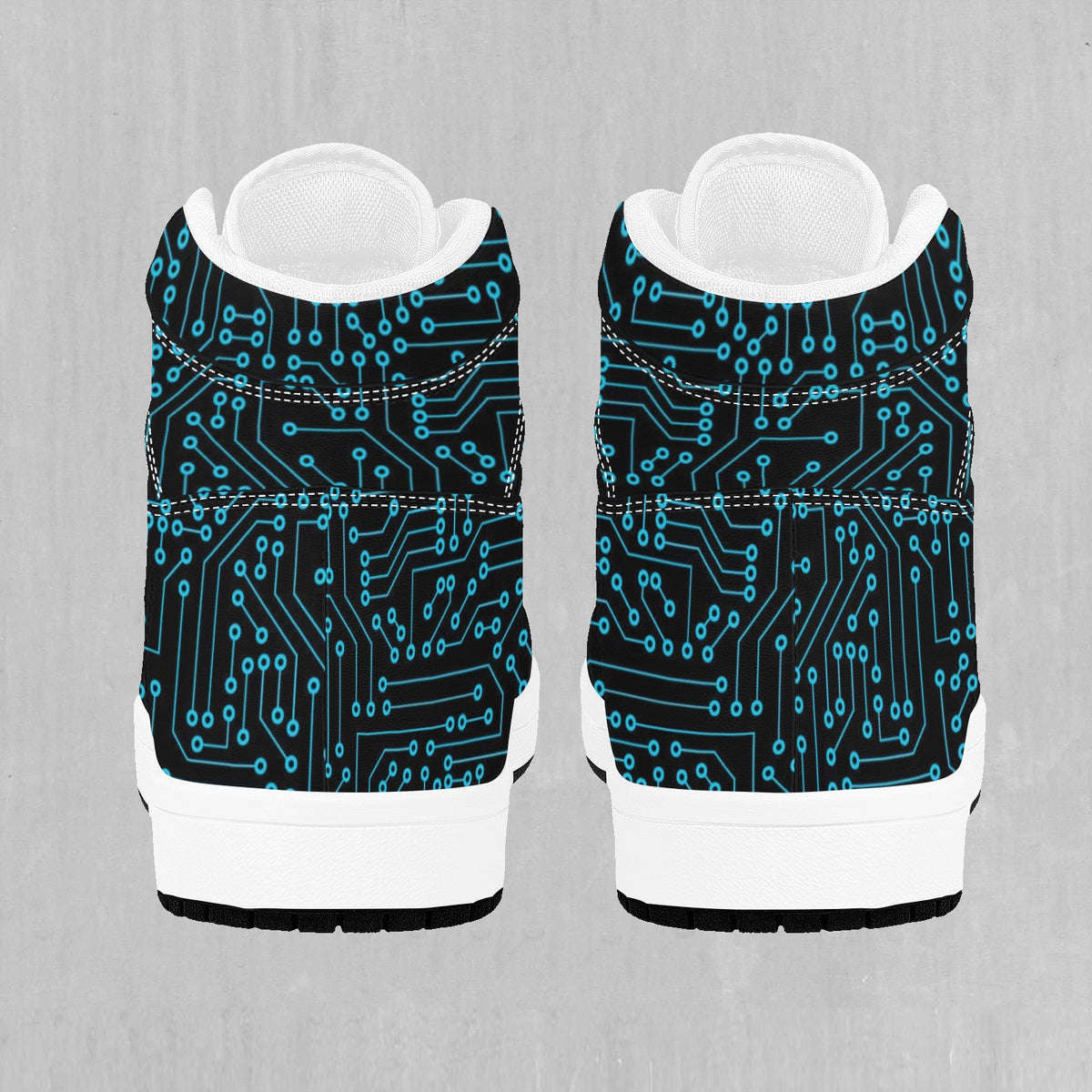 Blue Cybernetic High Top Sneakers