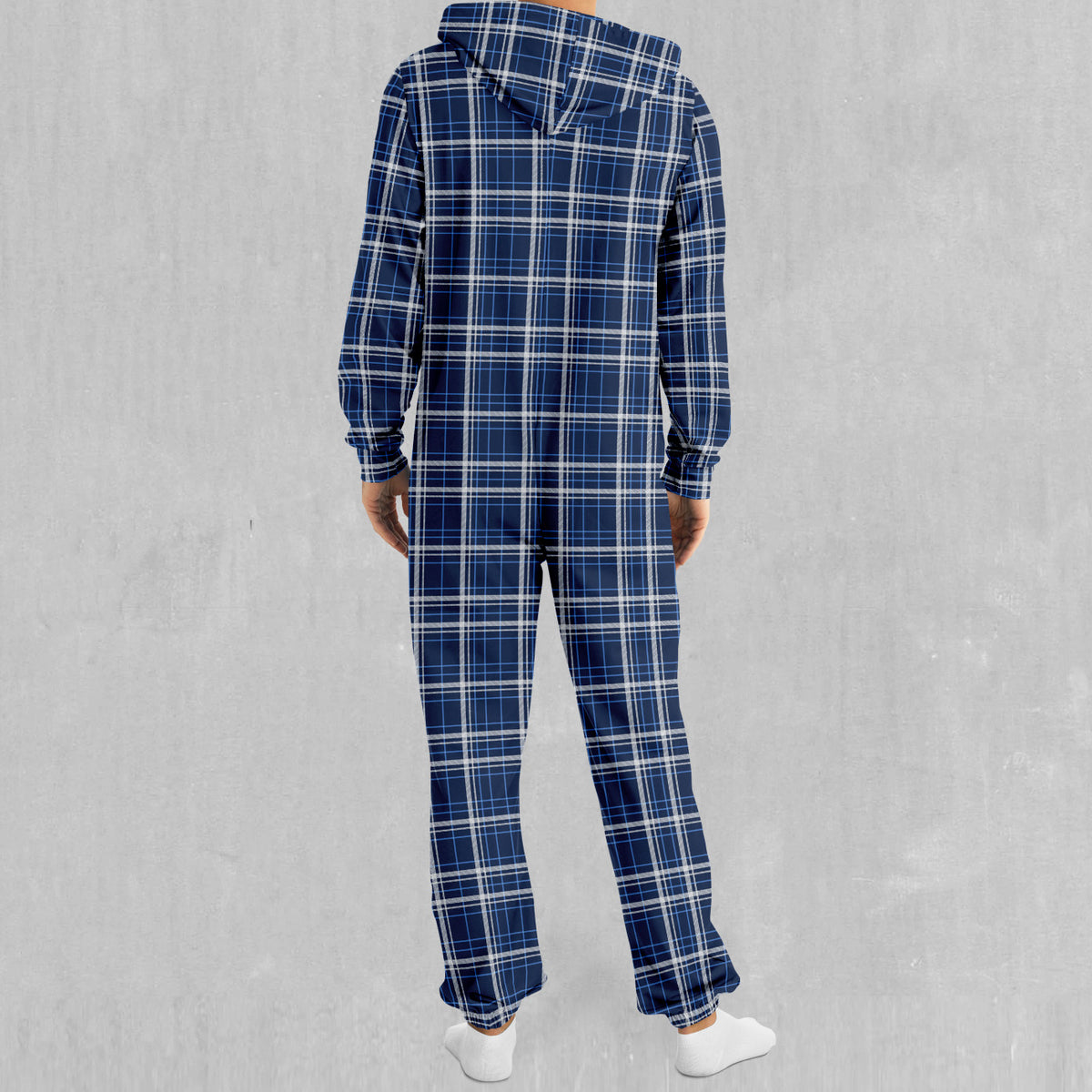 Blue Plaid Jumpsuit