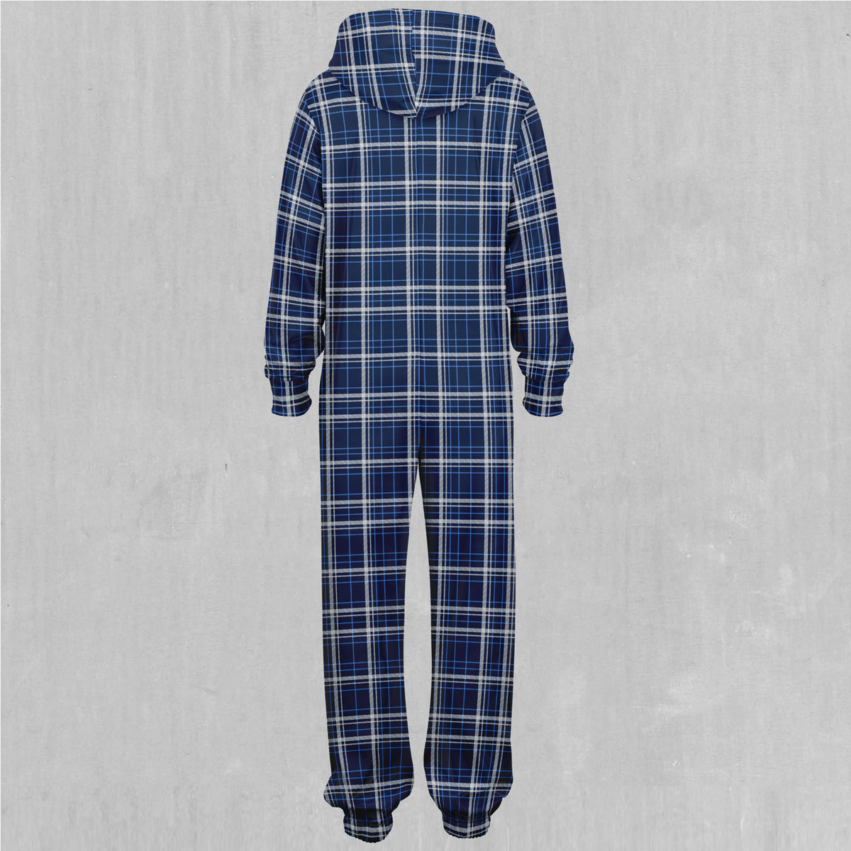 Blue Plaid Jumpsuit