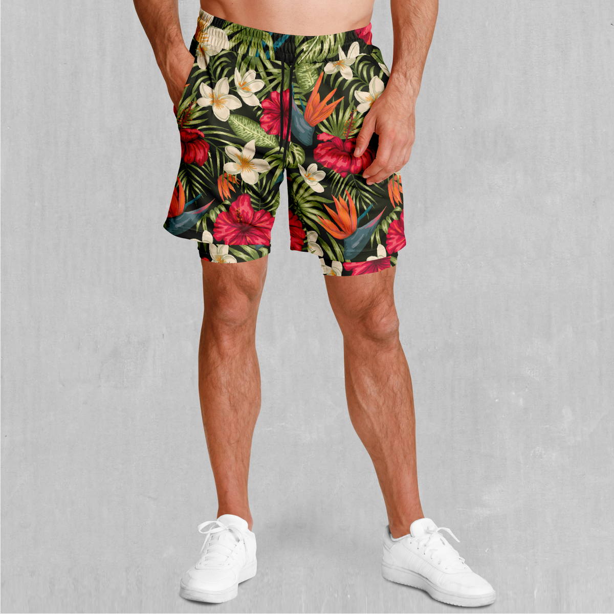 Botanical Men's 2 in 1 Shorts