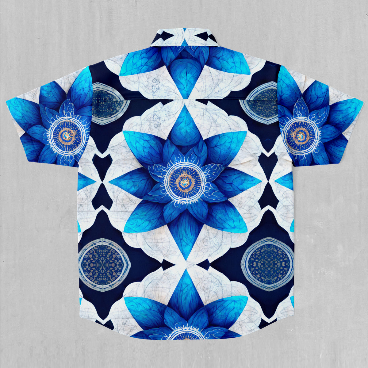 Delphinium Mandala Button Down Shirt