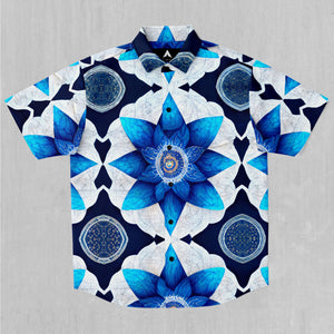 Delphinium Mandala Button Down Shirt