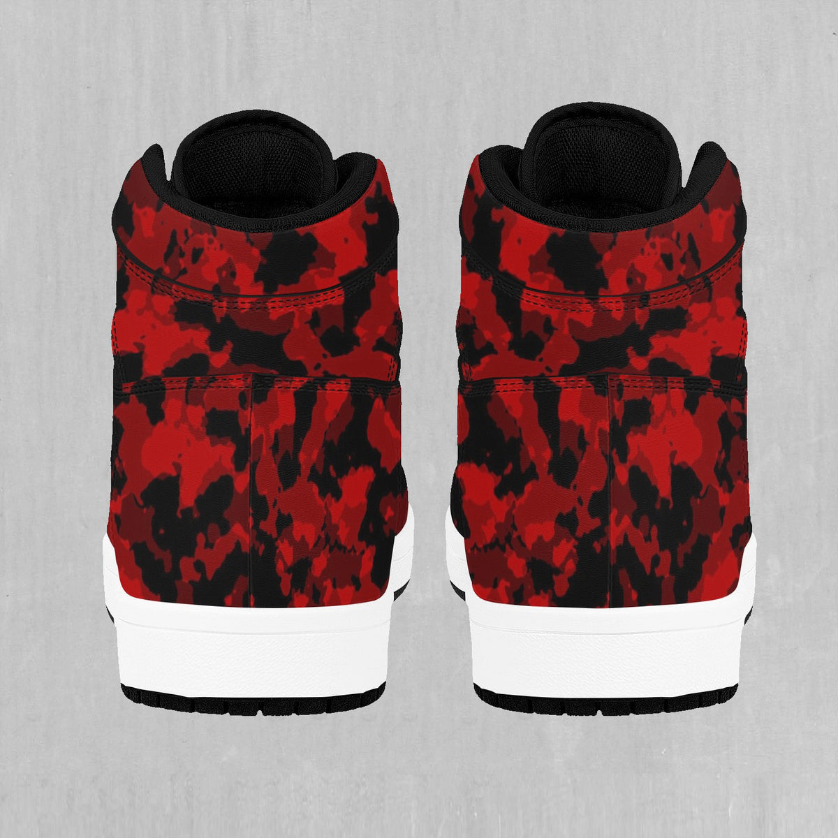 Cardinal Red Camo High Top Sneakers