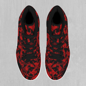 Cardinal Red Camo High Top Sneakers