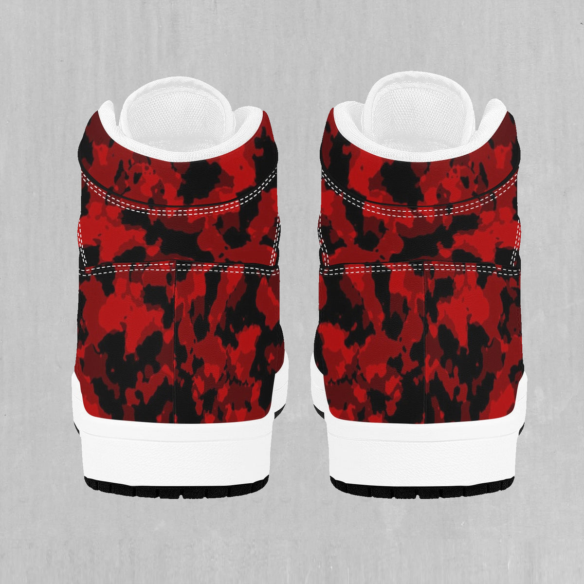 Cardinal Red Camo High Top Sneakers
