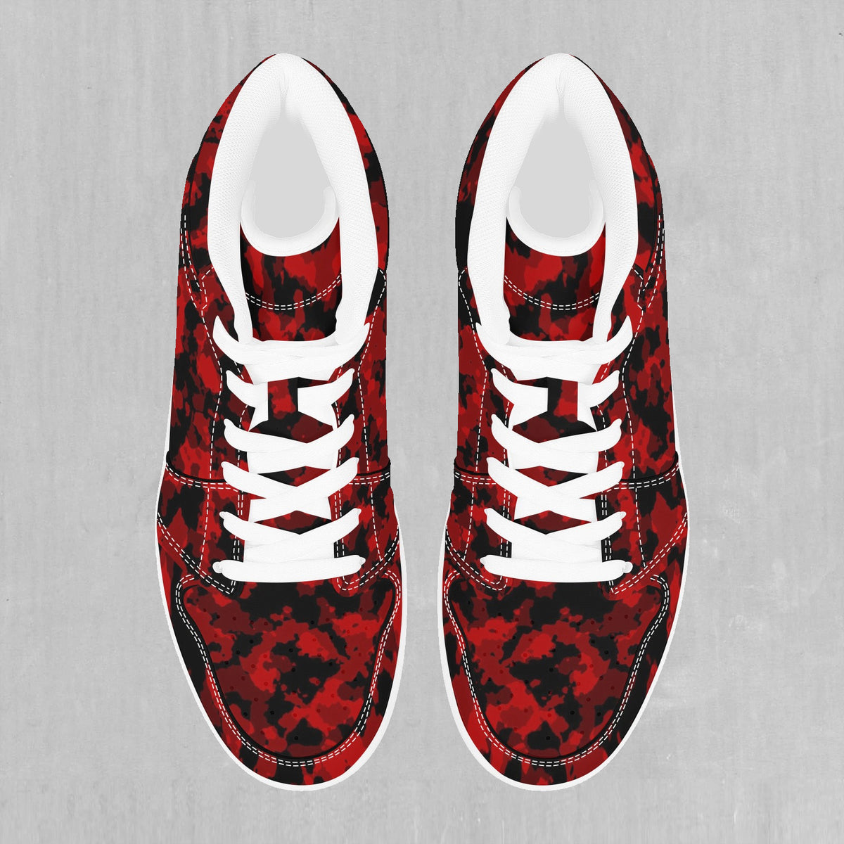 Cardinal Red Camo High Top Sneakers