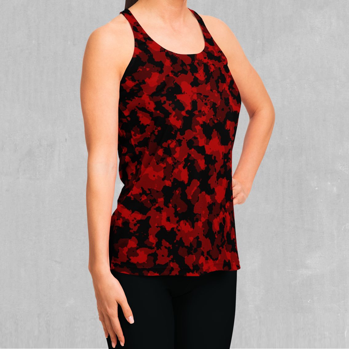 Cardinal Red Camo Women's Tank Top