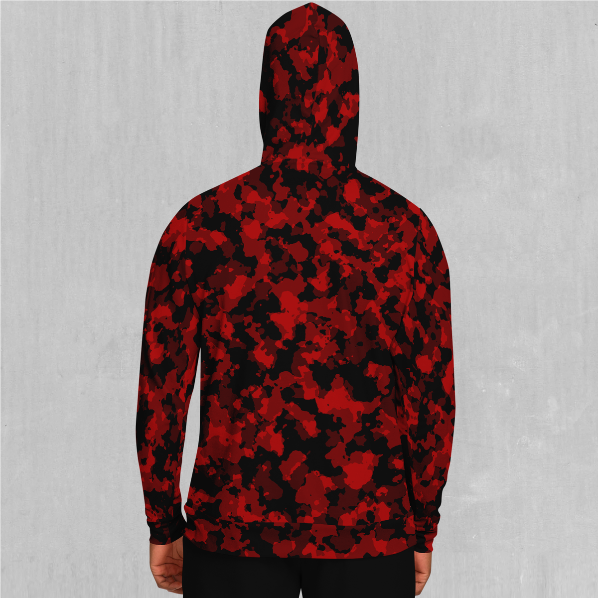 Cardinal Red Camo Hoodie - Azimuth Clothing