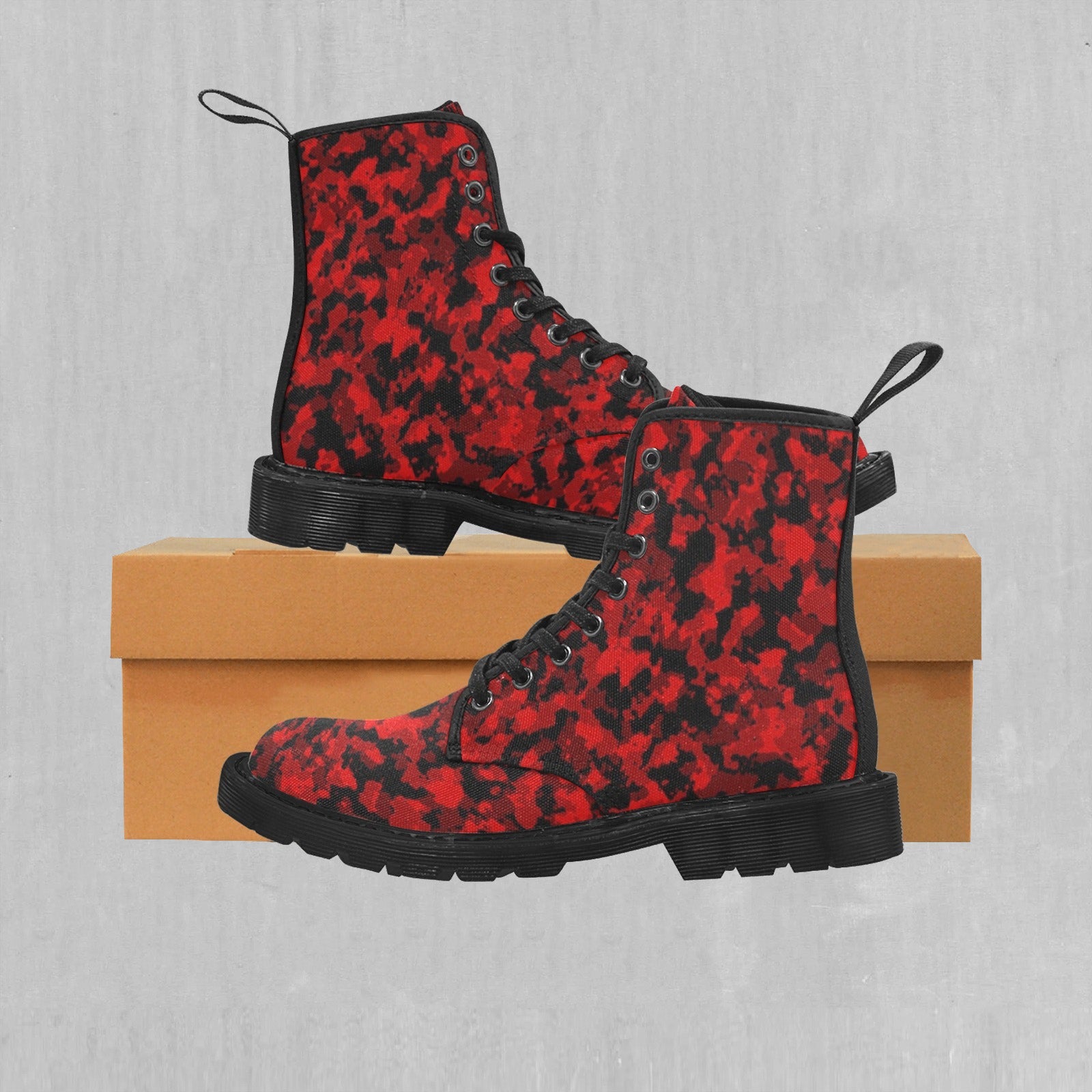 Cardinal Red Camo Women's Boots