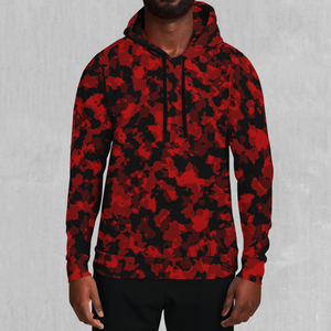 Cardinal Red Camo Hoodie - Azimuth Clothing