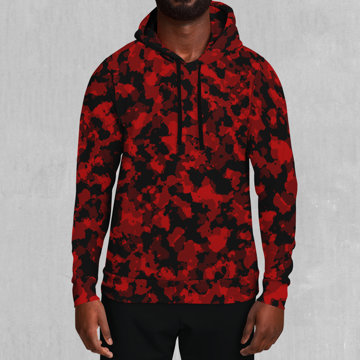 Red camo hoodie on sale