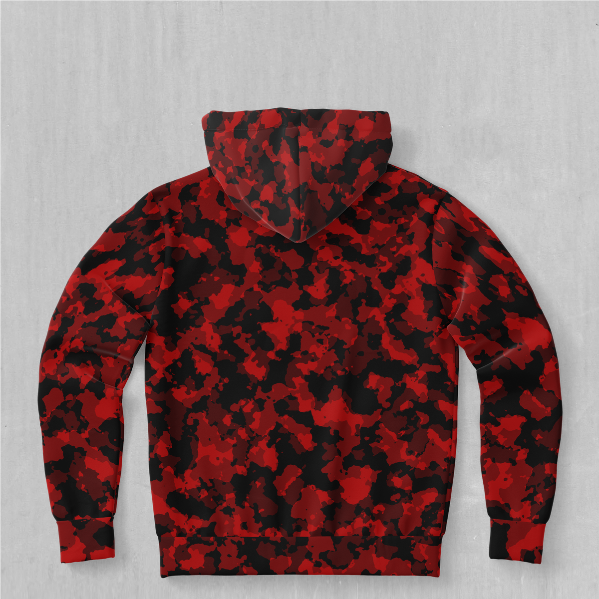 Cardinal Red Camo Hoodie - Azimuth Clothing