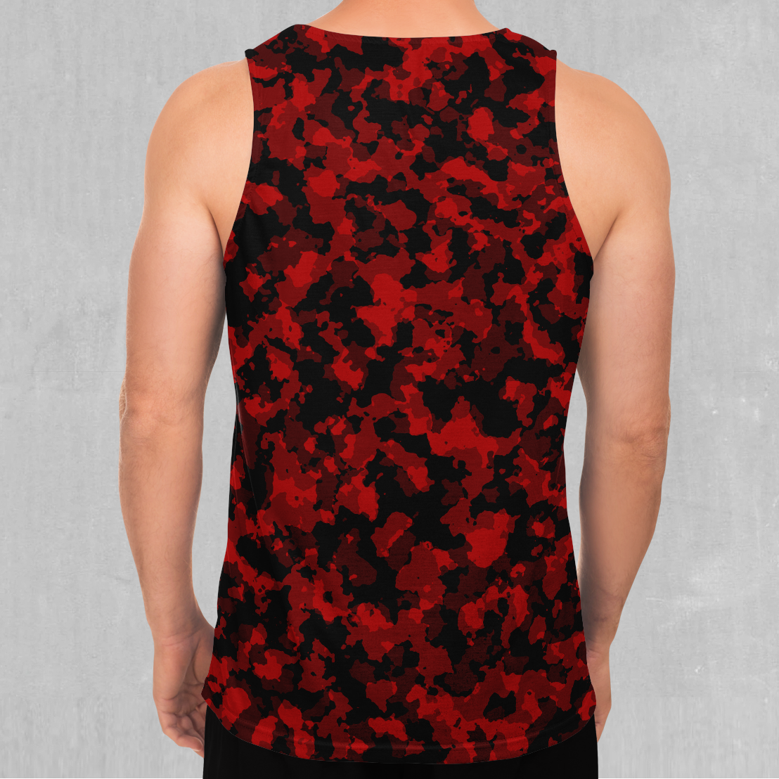 Cardinal Red Camo Men's Tank Top