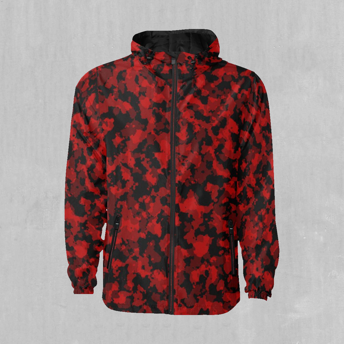 Cardinal Red Camo Windbreaker