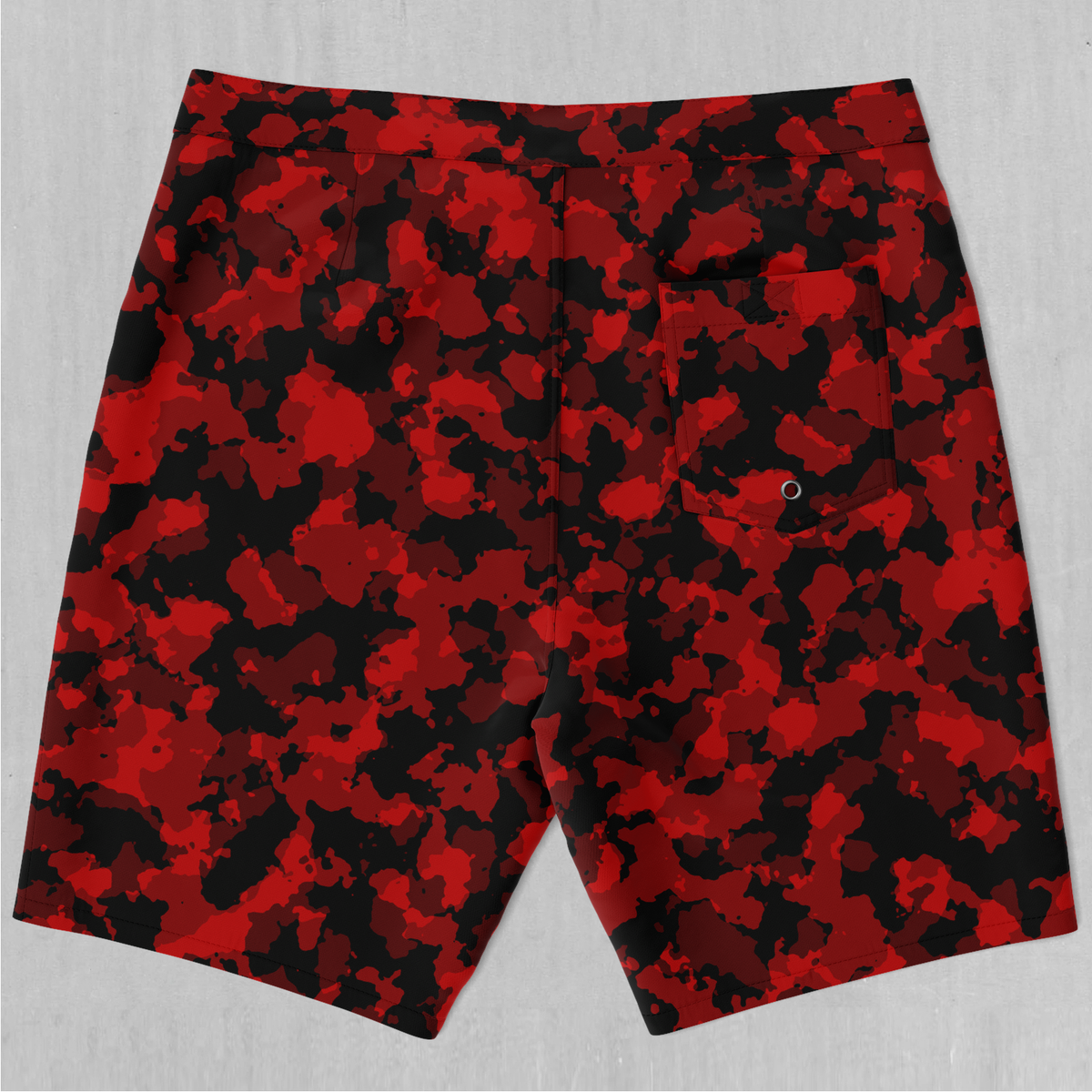 Cardinal Red Camo Board Shorts