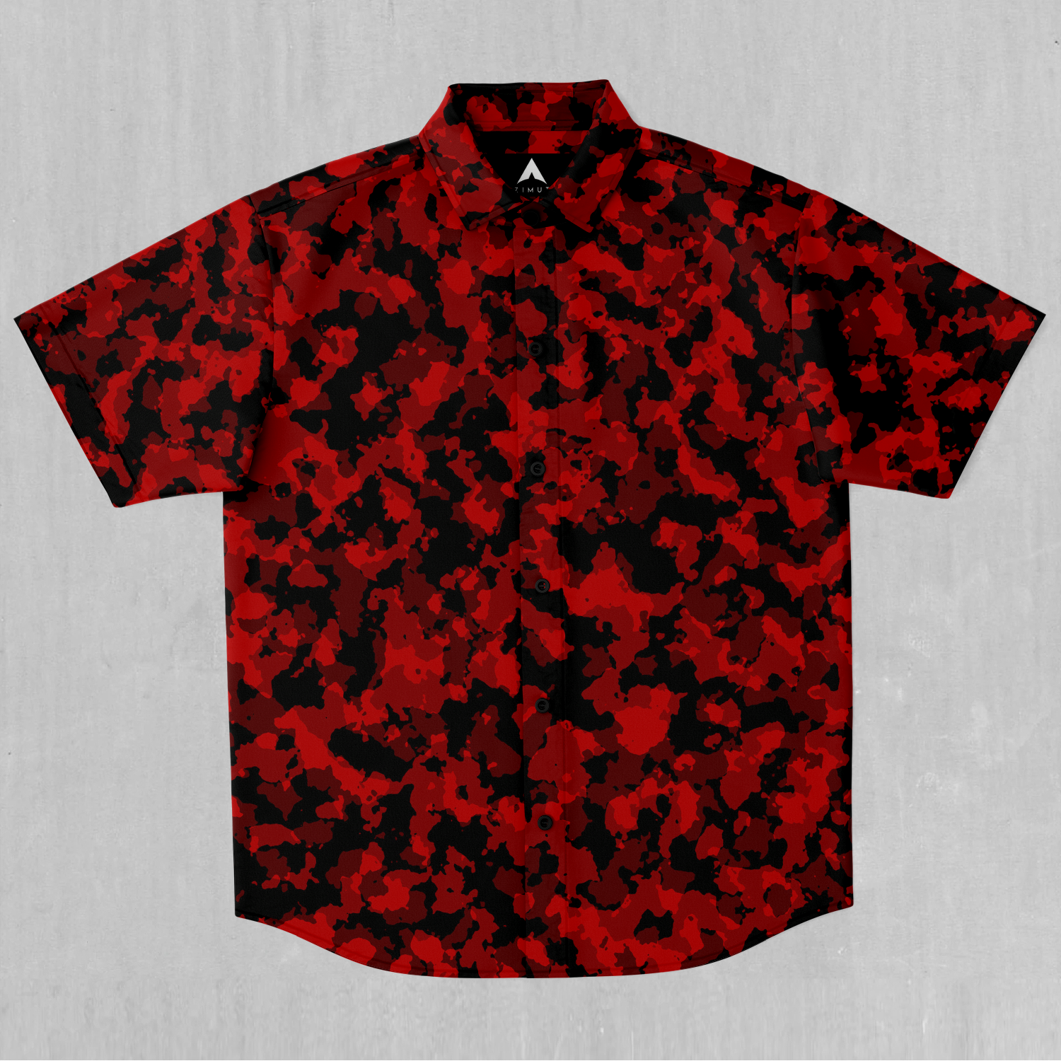 Cardinal Red Camo Button Down Shirt