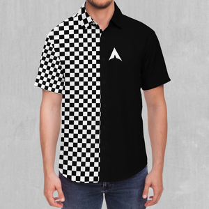 Checkerboard Button Down Shirt