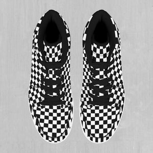 Checkerboard High Top Sneakers