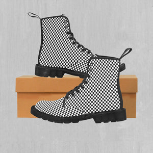 Checkerboard Women's Boots