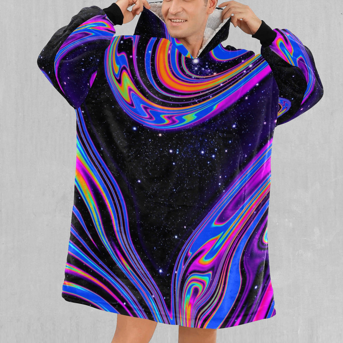 Chromatic Cosmos Blanket Hoodie