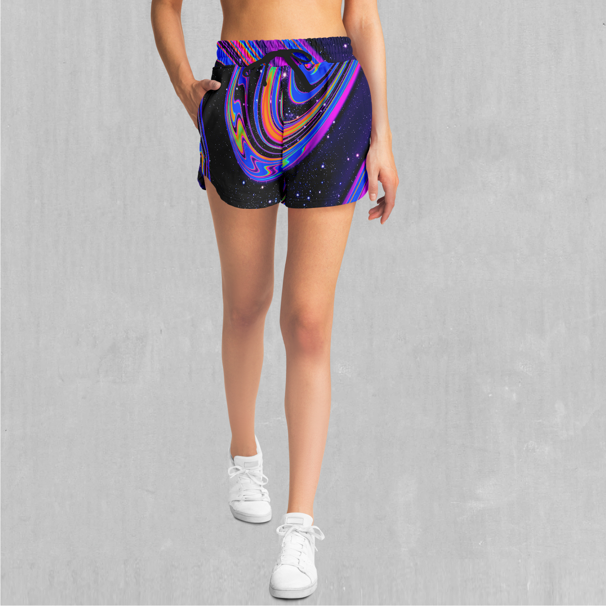 Chromatic Cosmos Women's Shorts