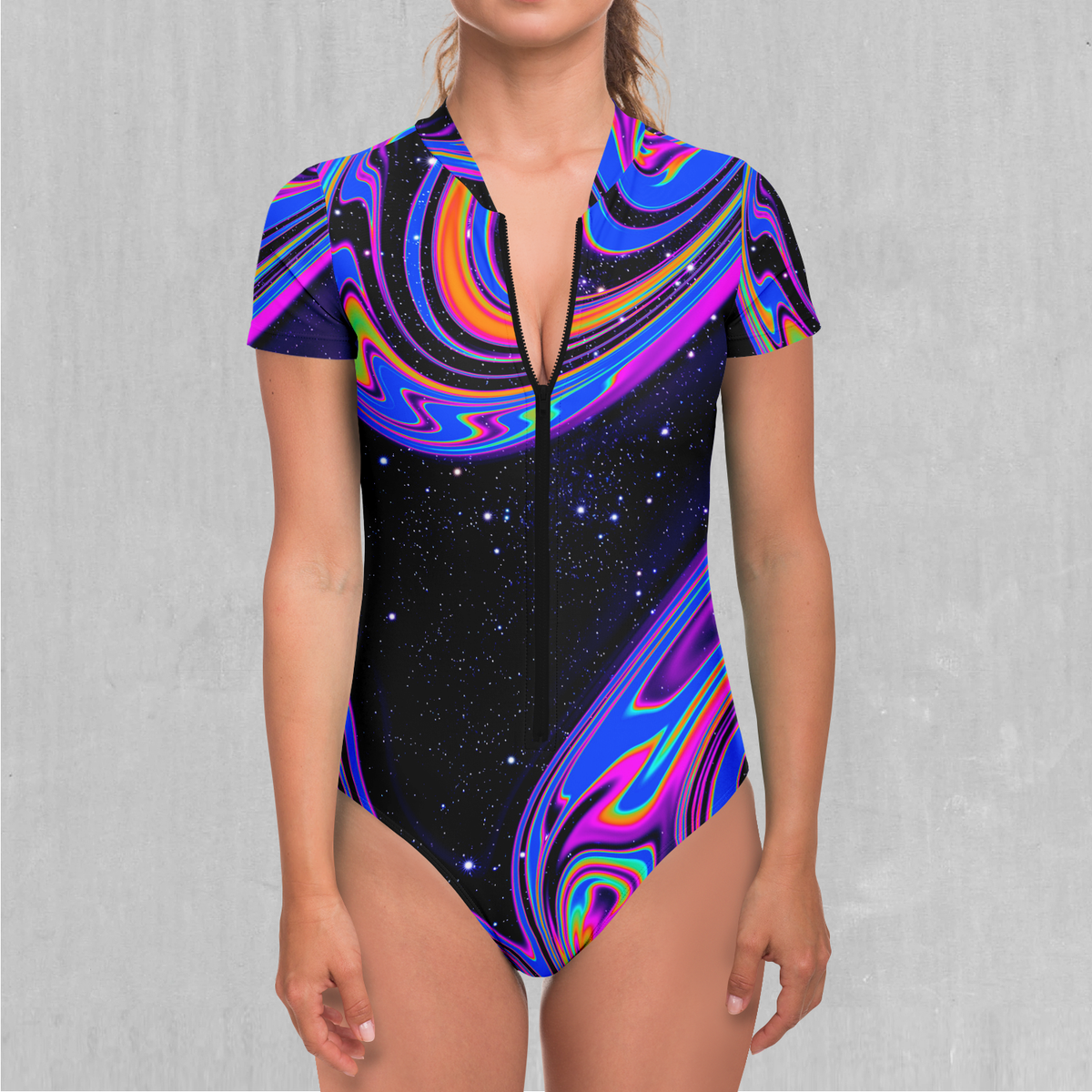 Chromatic Cosmos Short Sleeve Bodysuit