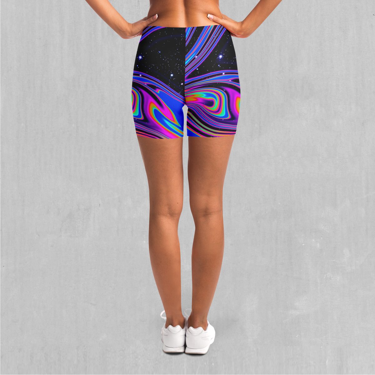 Chromatic Cosmos Yoga Shorts