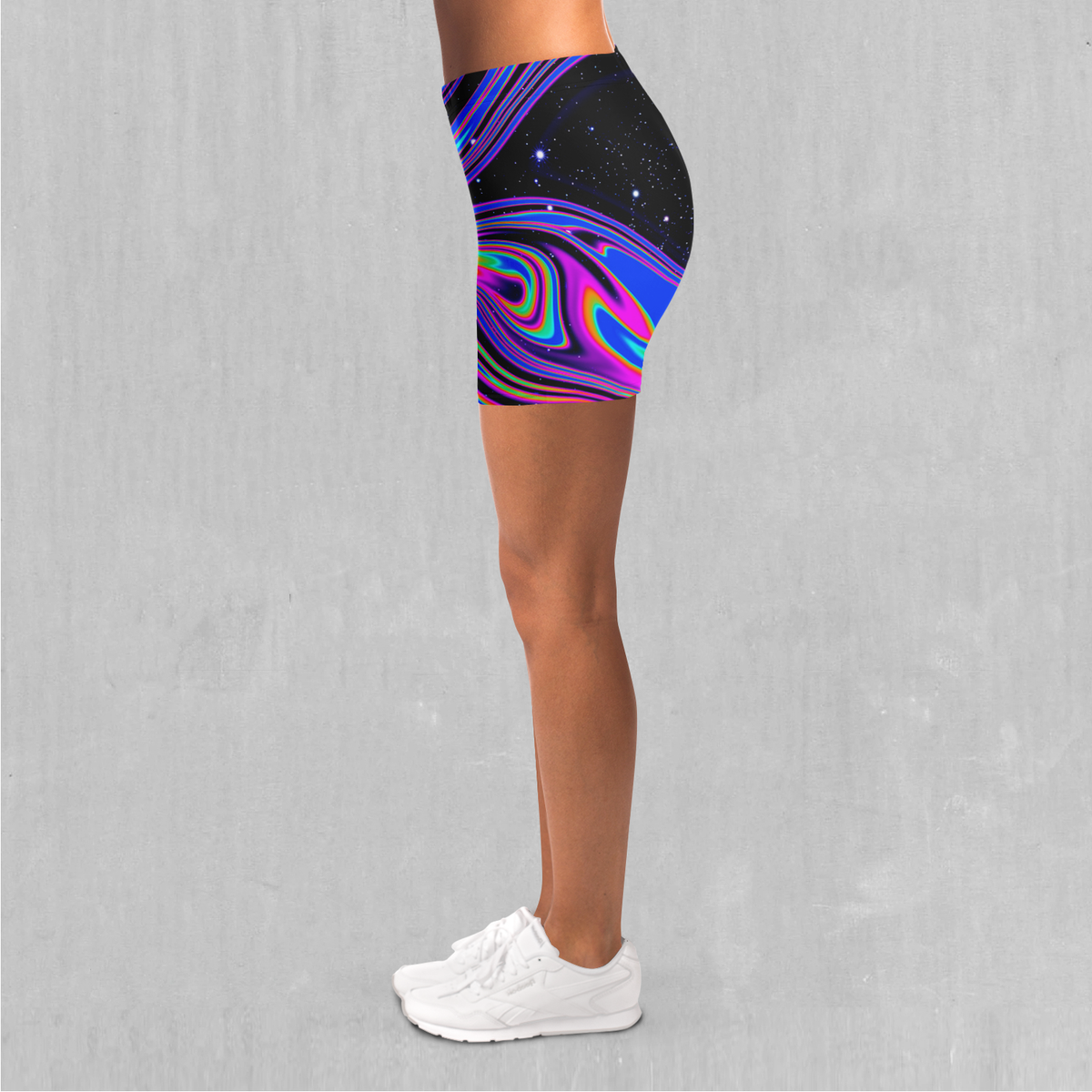 Chromatic Cosmos Yoga Shorts