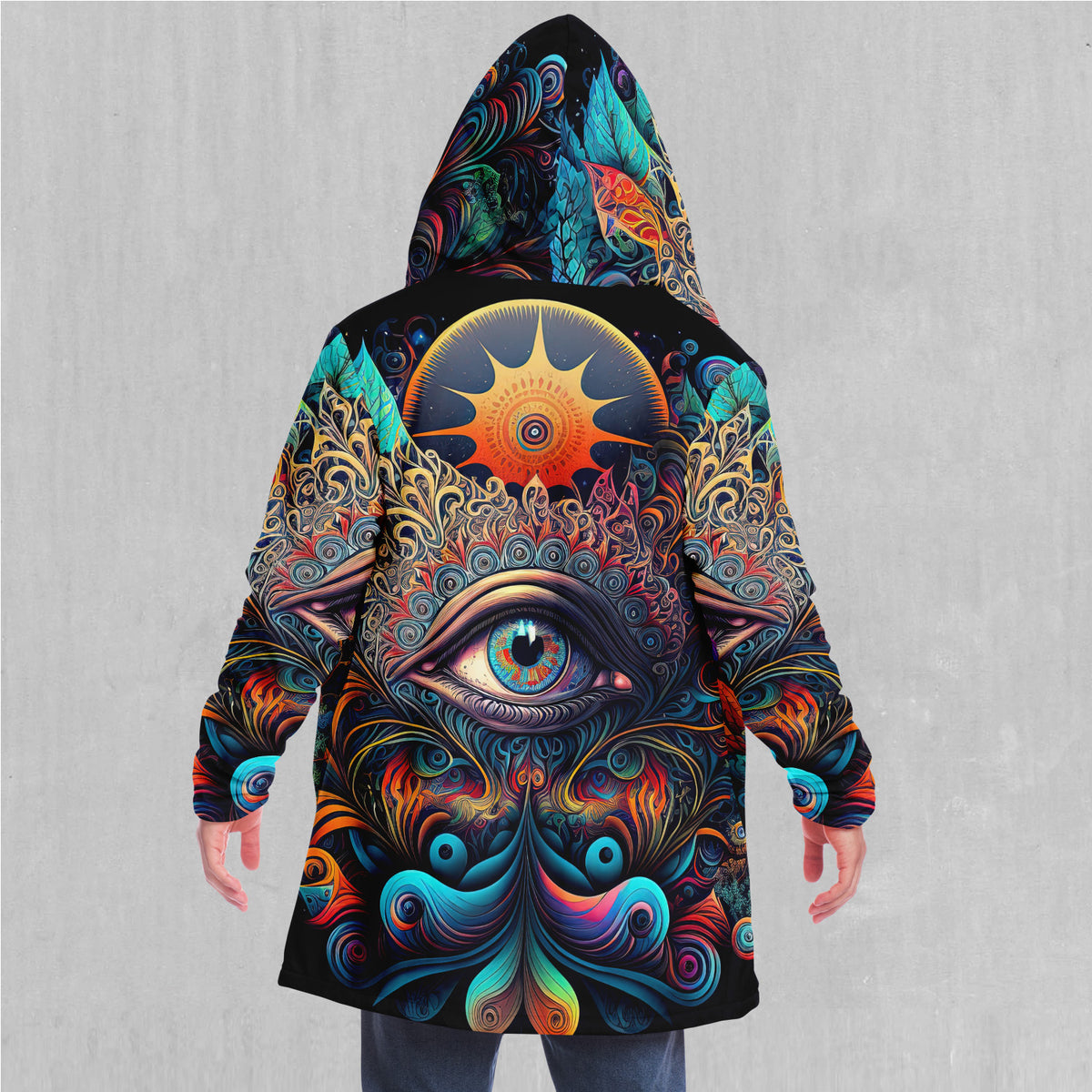 Cosmic Eye Cloak (White Fur)