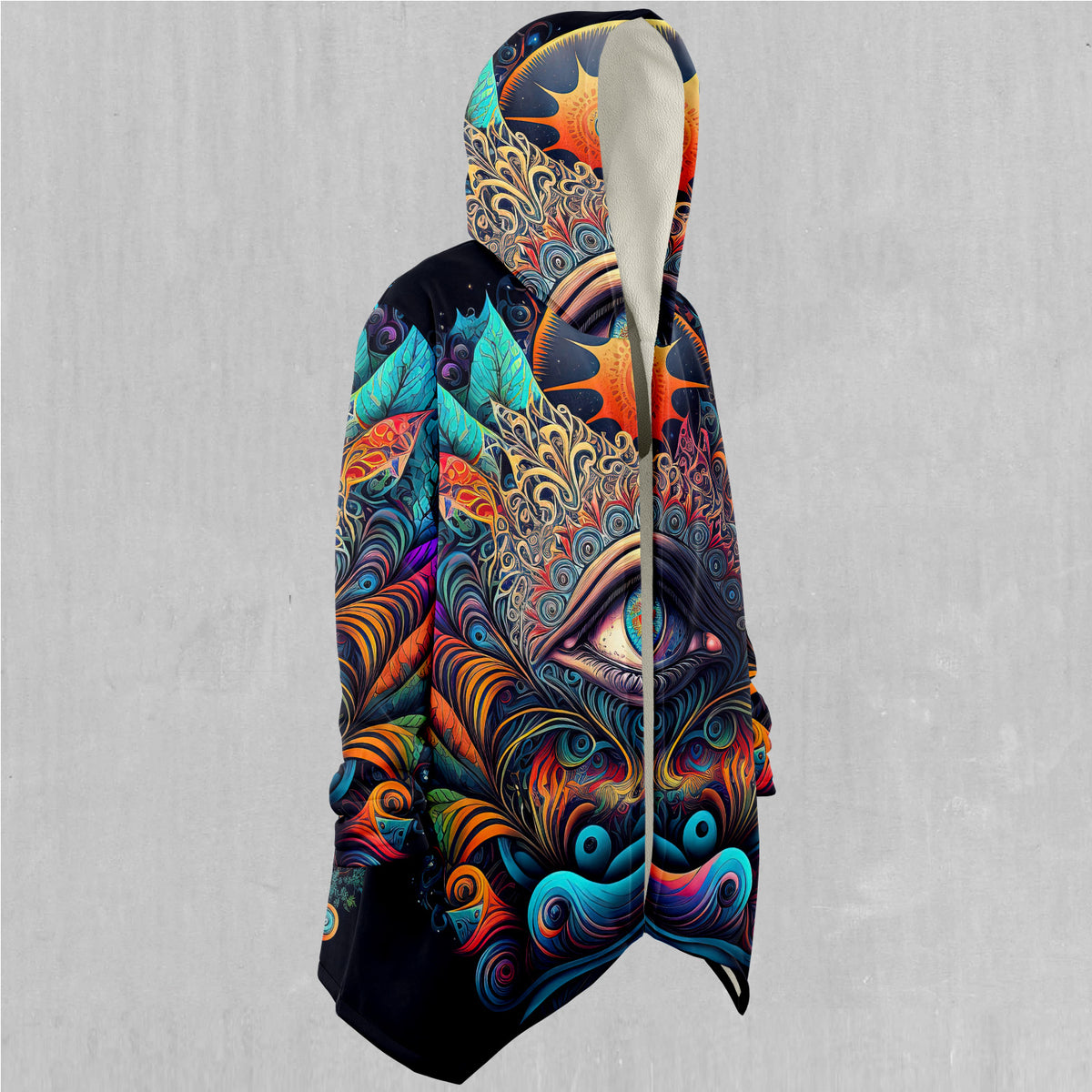 Cosmic Eye Cloak (White Fur)