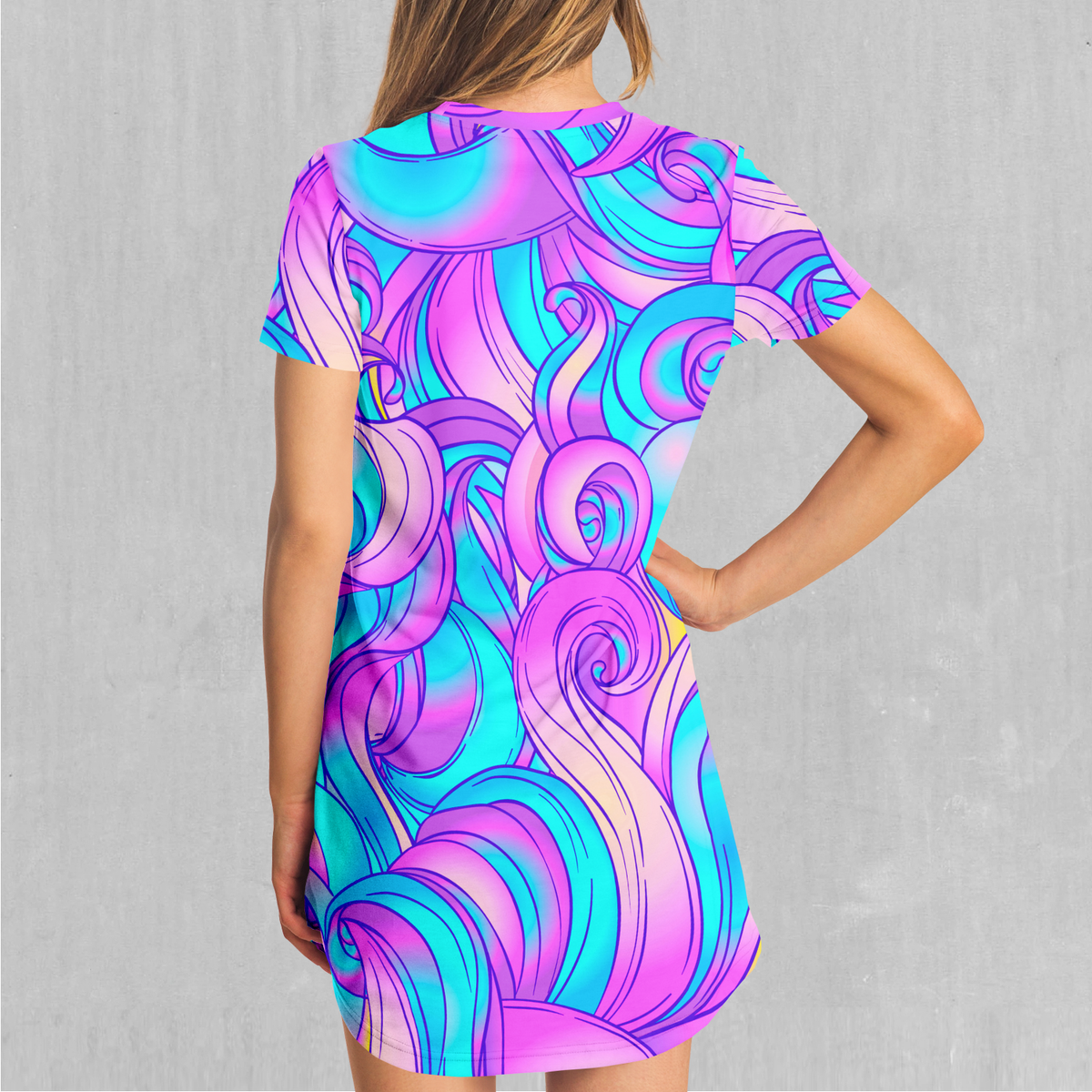 Cotton Candy T-Shirt Dress