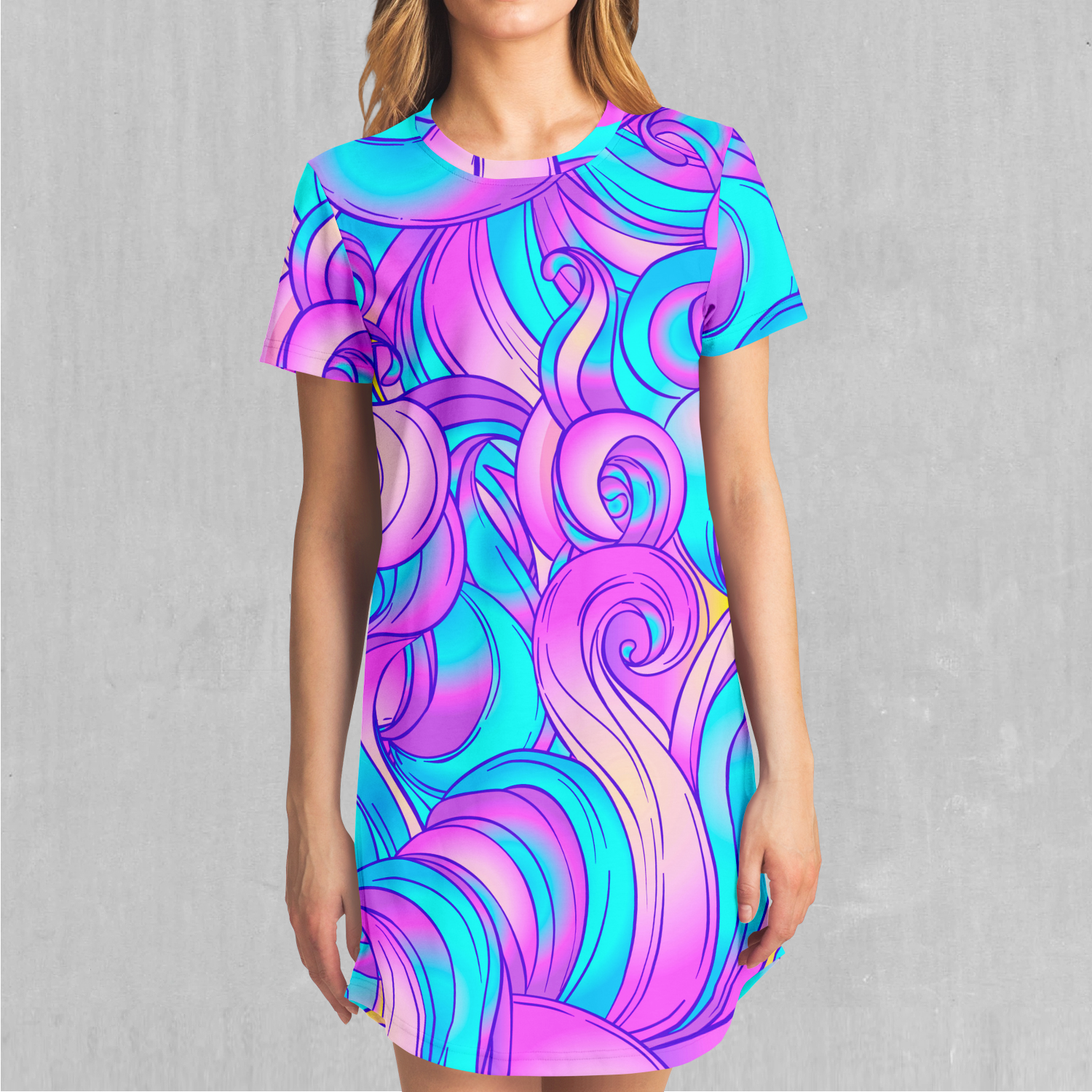 Cotton Candy T-Shirt Dress