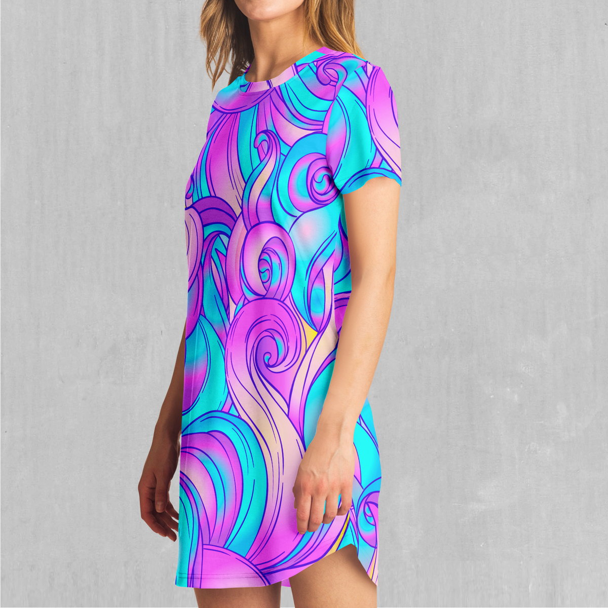 Cotton Candy T-Shirt Dress