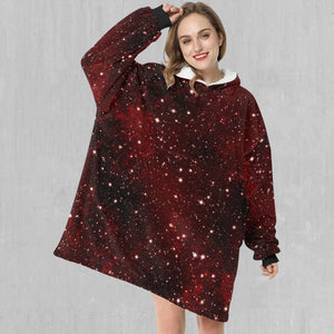 Crimson Space Blanket Hoodie