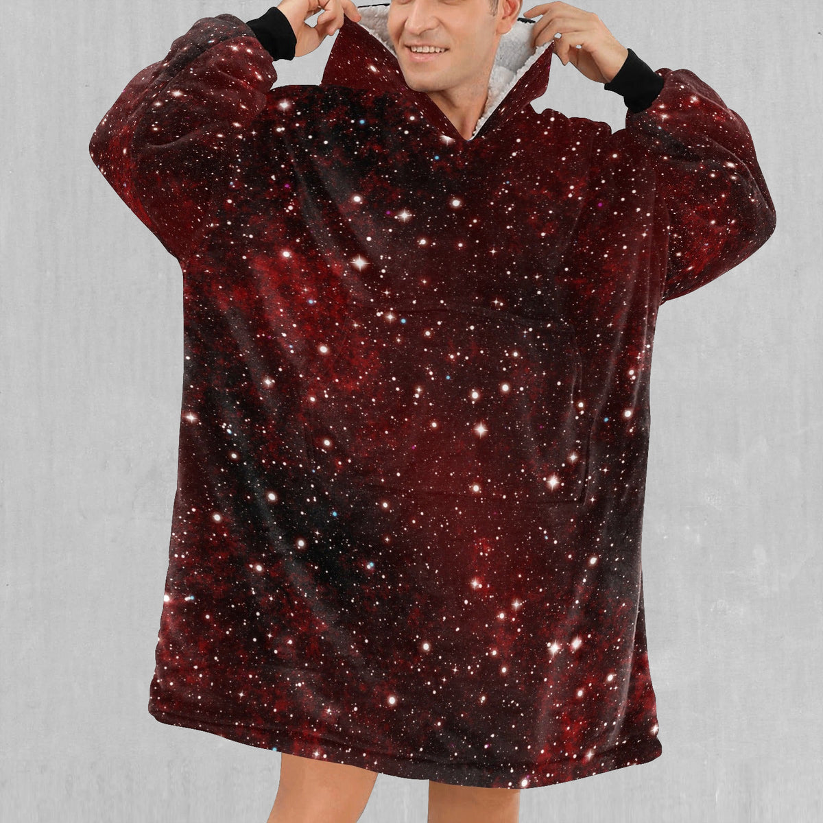Crimson Space Blanket Hoodie