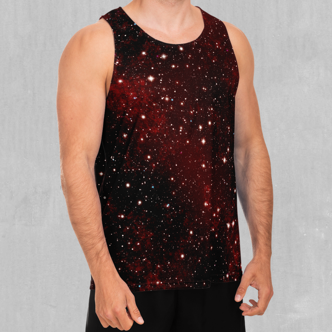 Crimson Space Men's Tank Top - Azimuth Clothing