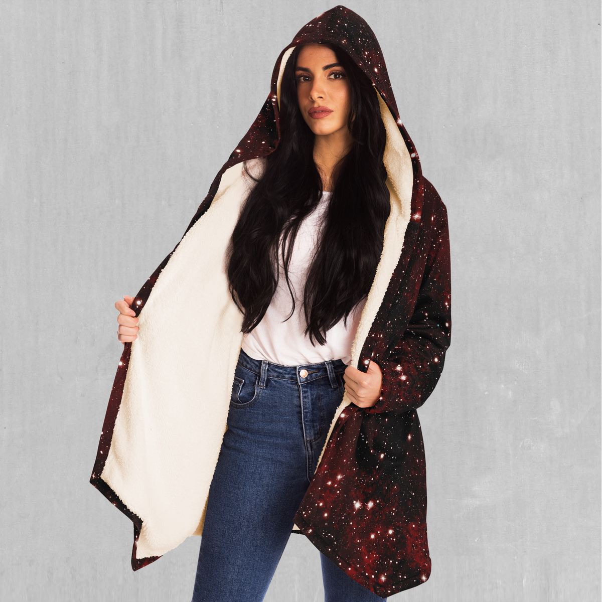 Crimson Space Cloak - Azimuth Clothing